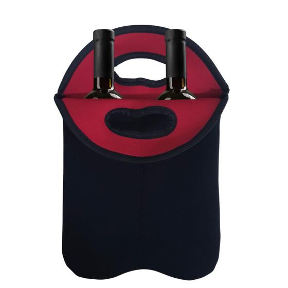 Imagem de Porta Garrafas de Vinho em Neoprene Para 2 Garrafas