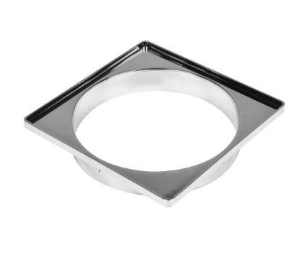 Imagem de Porta Grelha PVC Quadrada Cromada (6 Unidades) -GRAP
