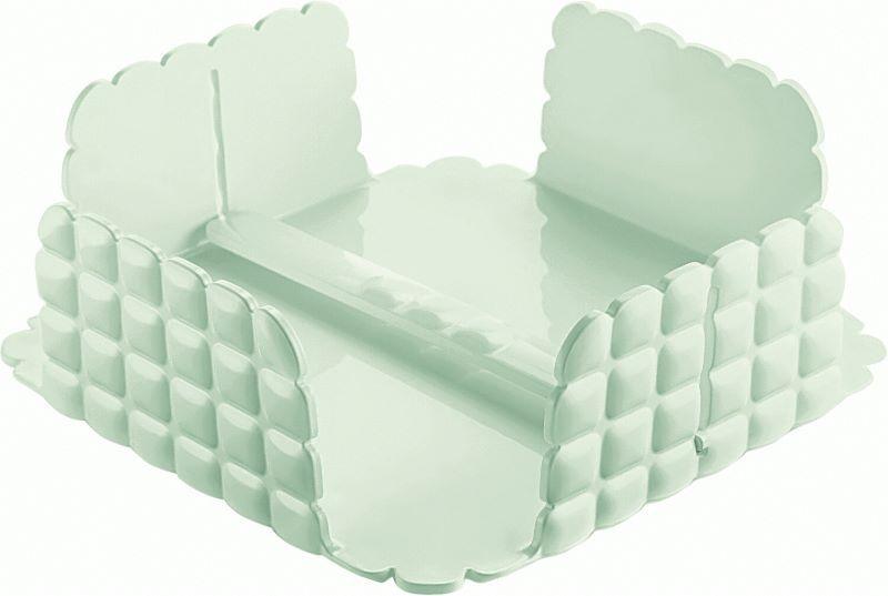 Imagem de Porta Guardanapo de Mesa  BPA Free 20 x 20 x h7,3cm - Tiffany - Verde Malva - Guzzini