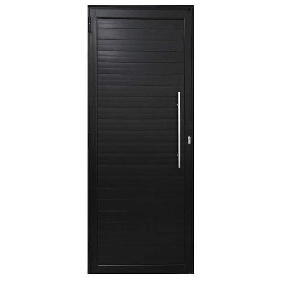 Menor preço em Porta Lambril de Alumínio Preto Com Puxador Atlântica Premium - 2.14 (A) X 0.96 (L) - Lado Esquerdo