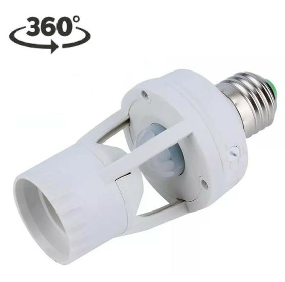Porta-Lâmpada de Indução / Sensor de Presença 360º Menor preço em Porta-Lâmpada de Indução / Sensor de Presença 360º