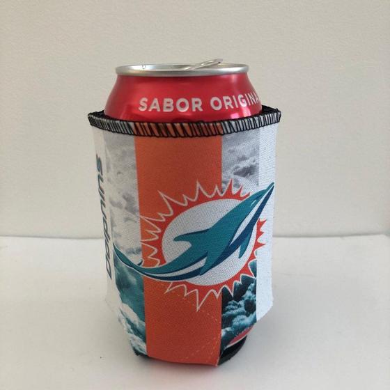 Imagem de Porta Lata de Neoprene Miami Dolphins