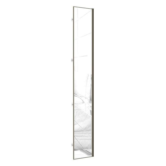 Imagem de Porta Lateral Para Roupeiro 4 Portas Com Espelho E Inox