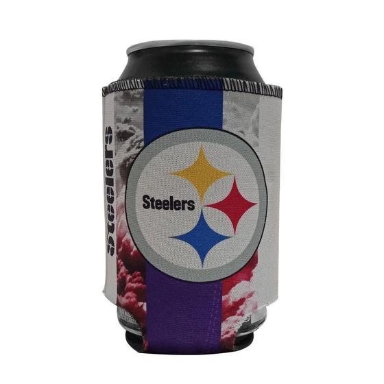 Imagem de Porta Latinhas Neoprene Pittsburgh Steelers NFL Roxo