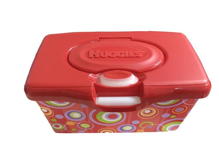 Imagem de Porta Lenço Umedecido Huggies Maleta Vermelho