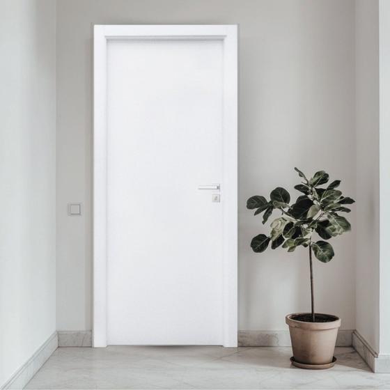 Porta Lisa Uv Batente Regulável 07 Cm a 13 Cm Guarnição 5 Cm 102 X 210 Esquerdo Rodam Imagem de Porta Lisa Uv Batente Regulável 07 Cm a 13 Cm Guarnição 5 Cm 102 X 210 Esquerdo Rodam