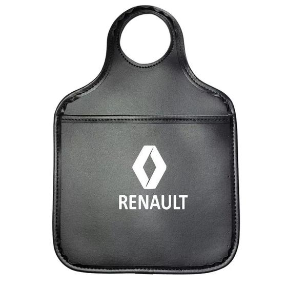 Imagem de Porta Lixo Lixeirinha Lixeira Para Carro Bordado Renault