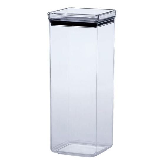 Imagem de Porta Mantimentos Acrílico Hermético 2,2L Lumini Quadrado Com Vedação