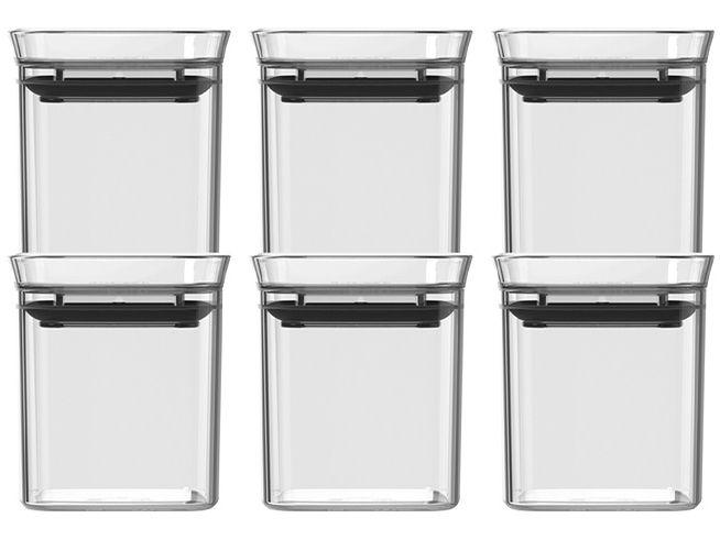 Porta-Mantimentos de Plástico Hermético Retangular 150ml Ou Block