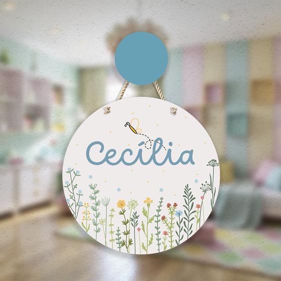 Imagem de Porta maternidade com aplique  Jardim Cecília