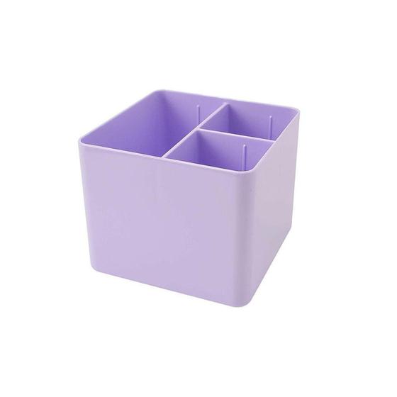 Imagem de Porta Objetos Dello com 03 Divisórias Pastel Lilás