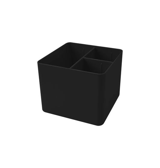 Imagem de Porta objetos Dello com 3 divisórias preto