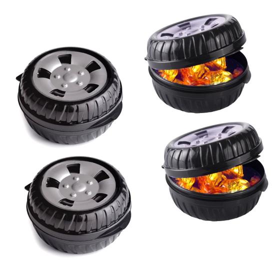 Imagem de Porta Objetos e Lanches Roda Plasútil 340ml Kit com 4