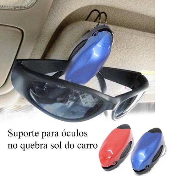 Imagem de Porta Óculos Para Quebra Sol De Carro 2 Unidades 