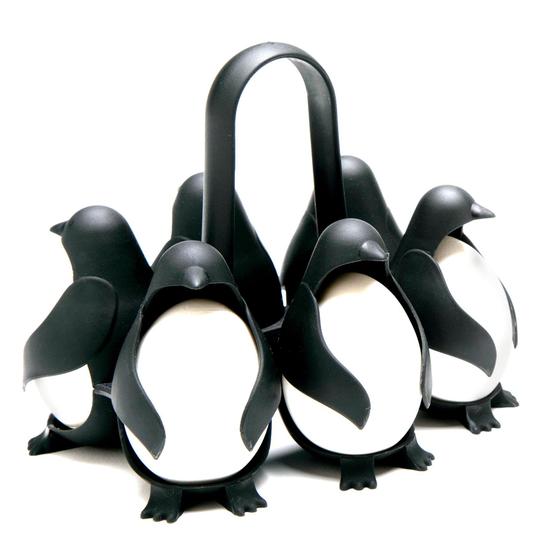 Imagem de Porta-Ovos, Fogão e Armazenamento 3 em 1 - Design Criativo em Formato de Pinguim