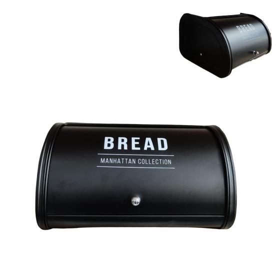 Imagem de Porta Pão Black Manhattan Bread Inox - Hauskraft