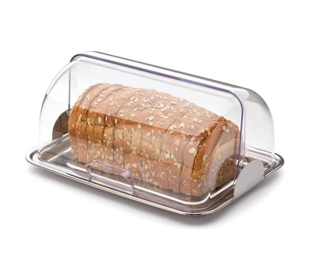 Porta Pão Inox Cúpula Acrílico Basculante Vision Multiuso Bolo Boleira Organizador Conserva Alimentos Condimentos Menor preço em Porta Pão Inox Cúpula Acrílico Basculante Vision Multiuso Bolo Boleira Organizador Conserva Alimentos Condimentos