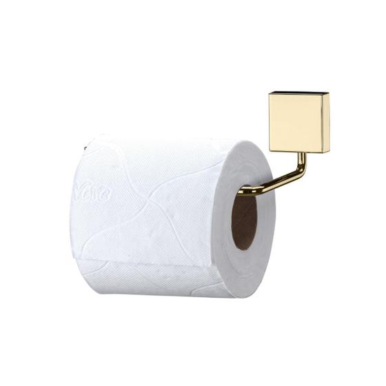 Imagem de Porta papel Higiênico dourado papeleira banheiro lavabo Future 7504DD