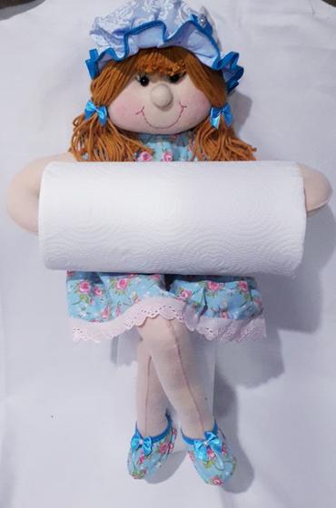 Imagem de Porta papel toalha bonequinha  