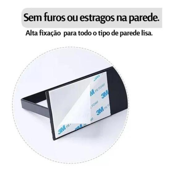 Imagem de Porta Papel Toalha Dupla Face Suporte Parede Cozinha Branco