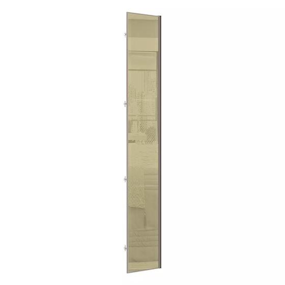 Imagem de Porta para Closet com Vidro Reflecta Bronze 40cm com Puxador Perfil Champagne Luciane Móveis