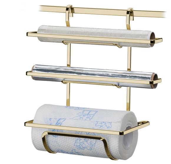 Imagem de Porta para rolos papel toalha/alumínio e pvc dourado 2801dd