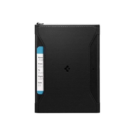 Imagem de Porta Passaporte de Couro Spigen Premium - Preto