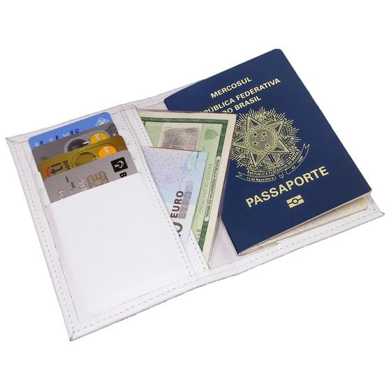 Imagem de Porta  Passaporte Documento Couro Legitimo Viagem