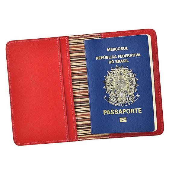 Imagem de Porta Passaporte GO em Couro Galvani