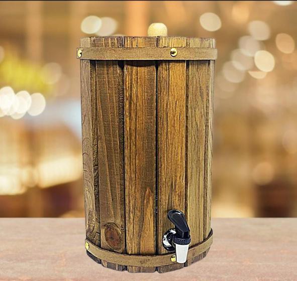 Imagem de Porta pinga pingometro 1 litro parede madeira rustica tratada