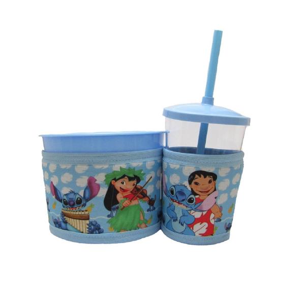 Imagem de Porta Pipoca Kit Copos Wandinha Cor Preto