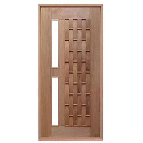 Imagem de Porta Pivotante Couro Longo Para Vidro de Madeira Maciça Reto de Cedro Arana Batentes de 14 CM Casmavi - 2.15 (A) X 1.00 (L)