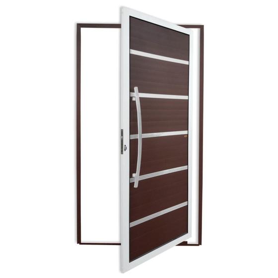 Imagem de Porta Pivotante Lambril Premium com Puxador Super 210cm x 100cm Brimak