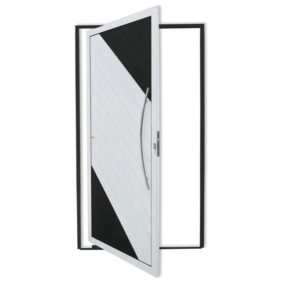 Imagem de Porta Pivotante Lambril Savana com Puxador Super 210cm x 100cm Brimak