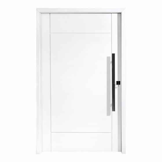 Imagem de Porta Pivotante Maciça 214x107cm Eucalipto Pm95 Clean Cruzeiro Portas Fundo Primer Branco