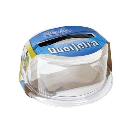 Imagem de Porta Queijo Com Tampa Acrílico Forte Queijeira Linda 20Cm - Acrilic LIne