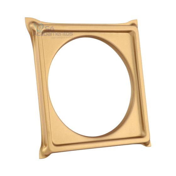 Imagem de Porta Ralo Click 10x10 Suporte Dourado Fosco Inox 304 
