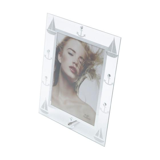 Imagem de Porta-retrato 10 x 15 cm de vidro transparente Ocean Prestige - 25235