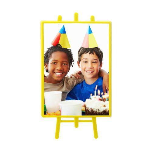Porta Retrato Cavalete Vertical - Amarelo Menor preço em Porta Retrato Cavalete Vertical - Amarelo