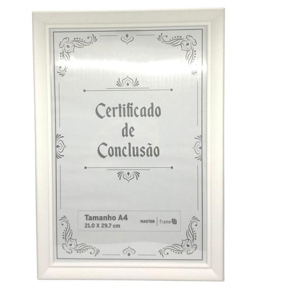Imagem de Porta retrato Certificado de Conclusão A4 - RIO MASTER FRAME