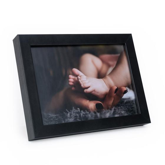 Porta Retrato Com Vidro Moderno Decorativo Horizontal e Vertical De Mesa Estante Para Fotos Família é boa?