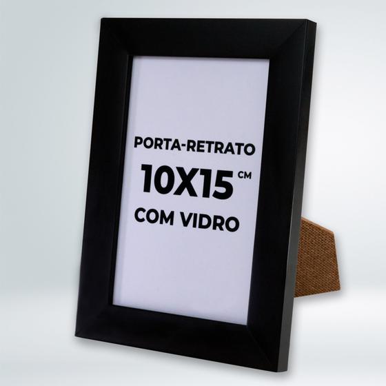 Imagem de Porta Retrato Com Vidro Moldura 10x15 cm Foto A6