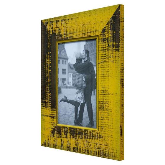 Imagem de Porta Retrato de Mesa Para Foto 10x15 cm Amarelo