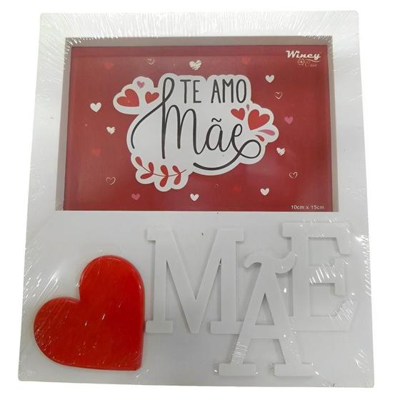 Imagem de Porta Retrato Dia das Mães 10x15cm FBC01029 Branco - Wincy