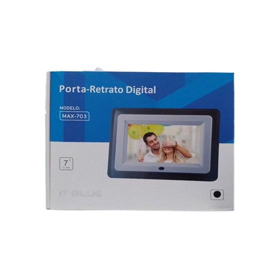 Imagem de Porta Retrato Digital 7'' Foto Vídeo USB c/ Controle Remoto IT-Blue MAX-703