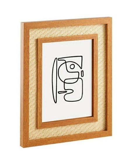 Imagem de Porta Retrato em MDF com Rattan 20x25