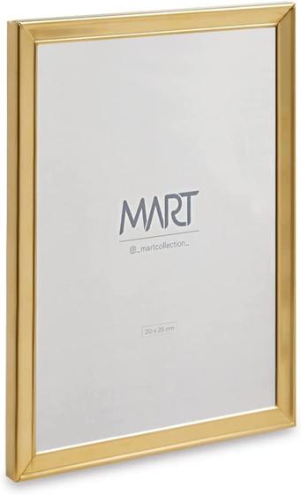 Imagem de Porta Retrato em Metal Dourado 25 x 20 cm