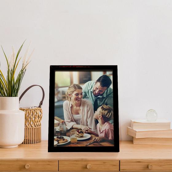 Imagem de Porta retrato para Fotos com Moldura e Paspatur 30x40 para Uso Vertical e Horizontal para Quarto Escritório Hall