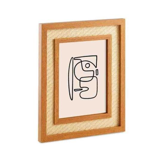 Imagem de Porta-Retratos 15x20 MDF com Rattan Mart