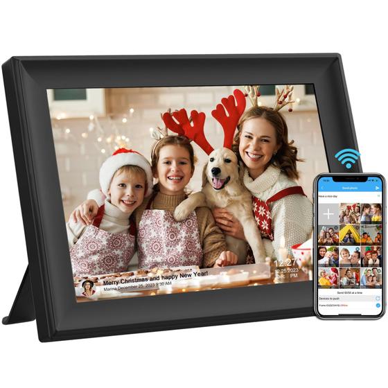 Imagem de Porta-retratos digital Wifi Akimart 32GB com IPS de 10,1"